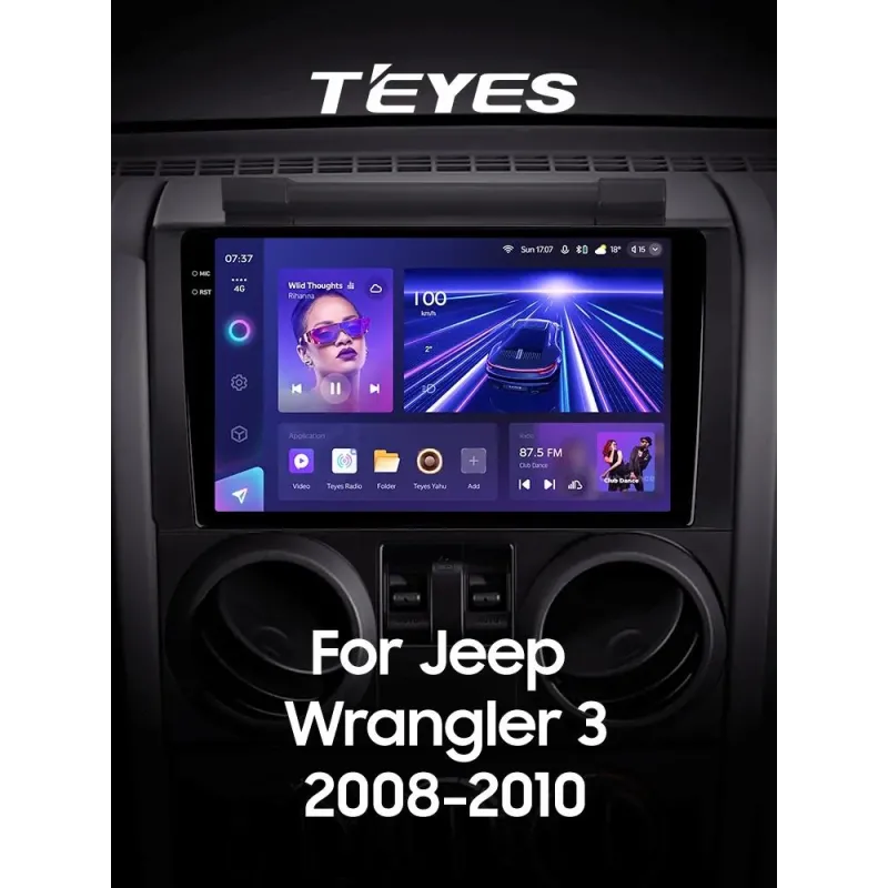 Штатна магнітола Teyes CC3 4+64 Gb Jeep Wrangler 3 JK (F1) 2008-2010 9