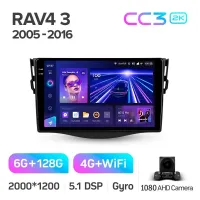 Штатная магнитола Teyes CC3 6+128 Gb Toyota RAV4 3 XA30 (F1) 2005-2016 9
