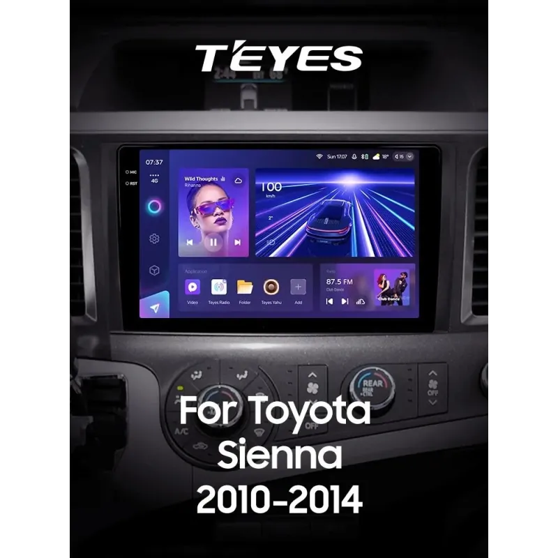 Штатная магнитола Teyes CC3 6+128 Gb Toyota Sienna 3 XL30 2010 - 2014 9