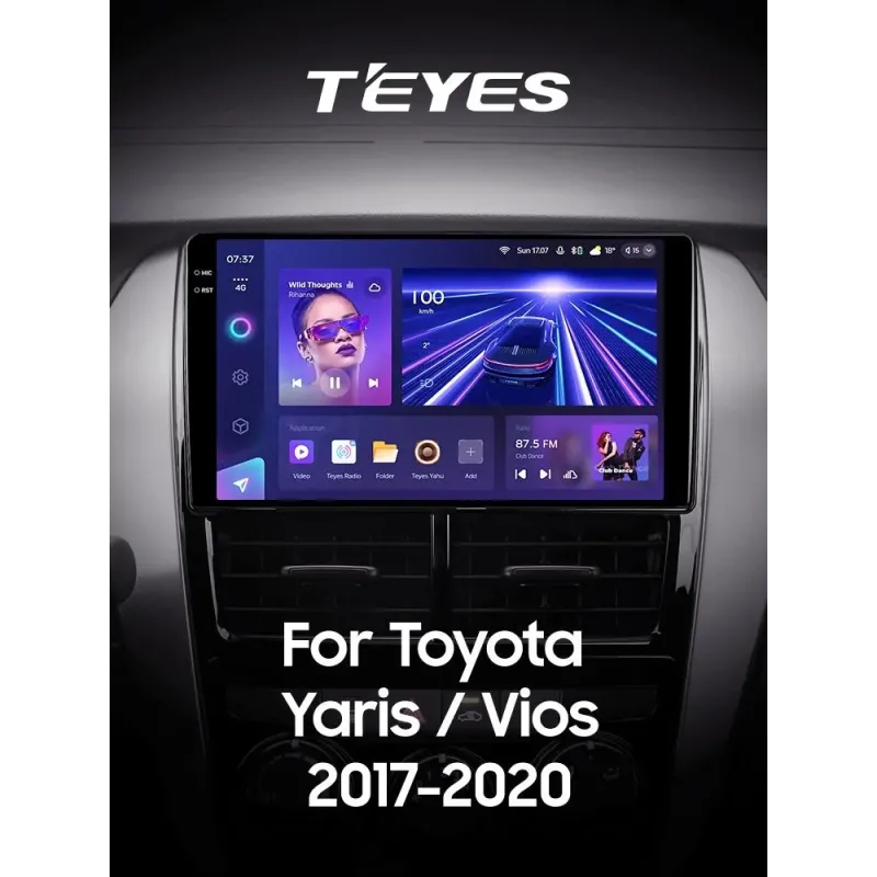 Штатная магнитола Teyes CC3 6+128 Gb Toyota Yaris Vios 2017-2020 (F2) 9