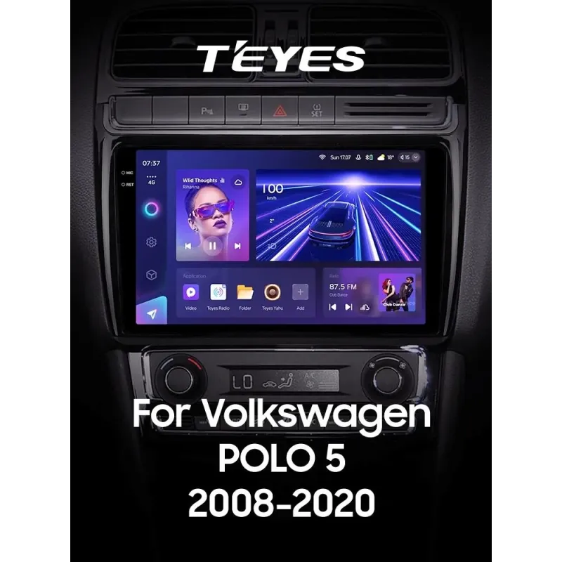Штатная магнитола Teyes CC3 6+128 Gb Volkswagen POLO 5 (F1) 2008-2020 9
