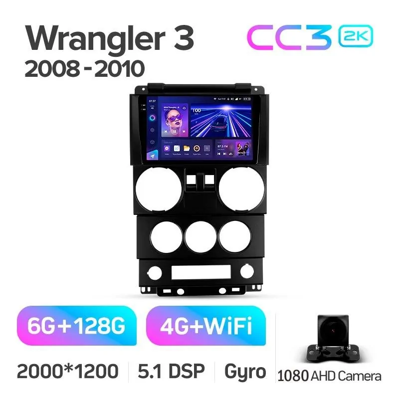 Штатная магнитола Teyes CC3 6+128 Gb Jeep Wrangler 3 JK (F1) 2008-2010 9