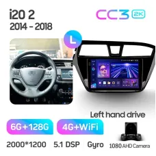 Штатная магнитола Teyes CC3 6+128 Gb Hyundai i20 2 II GB 2014-2018 9