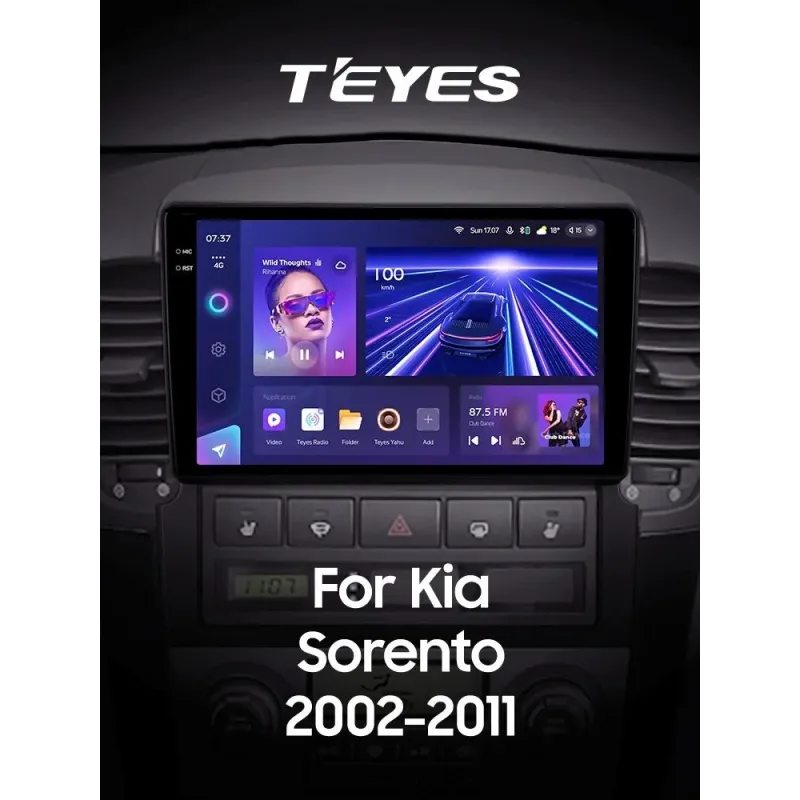 Штатная магнитола Teyes CC3 6+128 Gb с круговым обзором 360 KIA Sorento BL 2002 - 2011 9