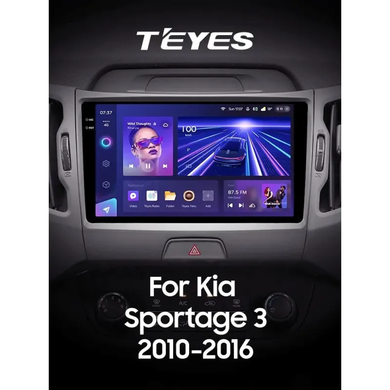 Штатная магнитола Teyes CC3 6+128 Gb с круговым обзором 360 KIA Sportage 3 SL 2010-2016 (B) 9