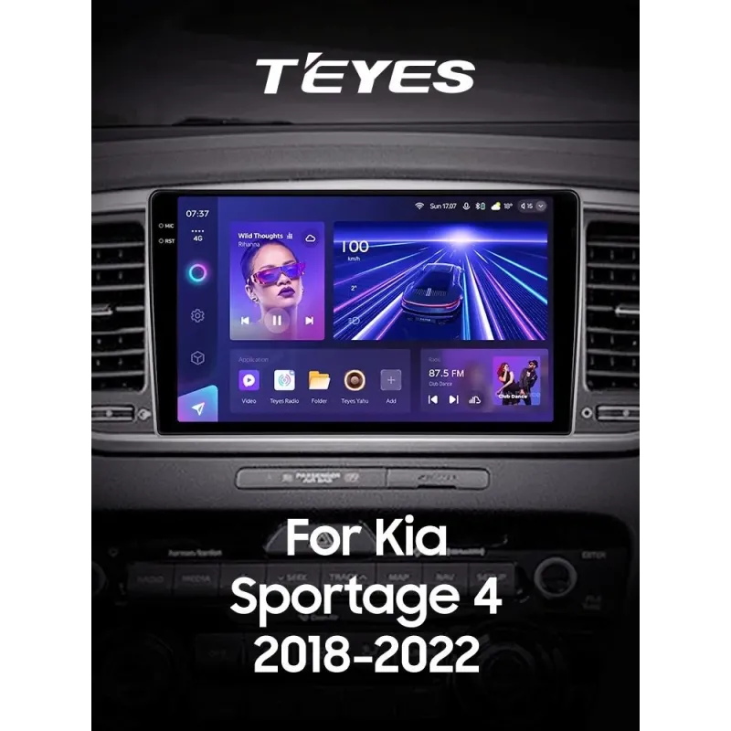 Штатная магнитола Teyes CC3 6+128 Gb с круговым обзором 360 KIA Sportage 4 QL 2018-2022 (B) 9