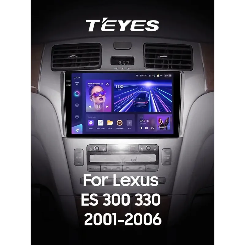 Штатная магнитола Teyes CC3 6+128 Gb с круговым обзором 360 Lexus ES300 ES 300 ES330 XV30 ES 330 2001-2006 9