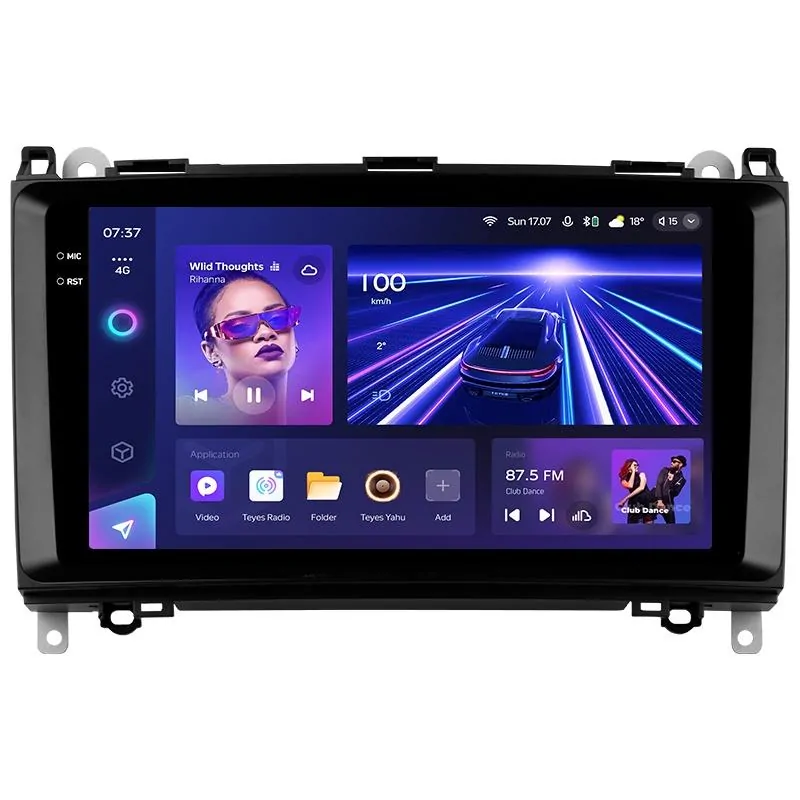 Штатная магнитола Teyes CC3 6+128 Gb с круговым обзором 360 Mercedes-Benz B-Class T245 2005-2011 Vito 3 W447 2014-2020 Vito 2 Viano 2…