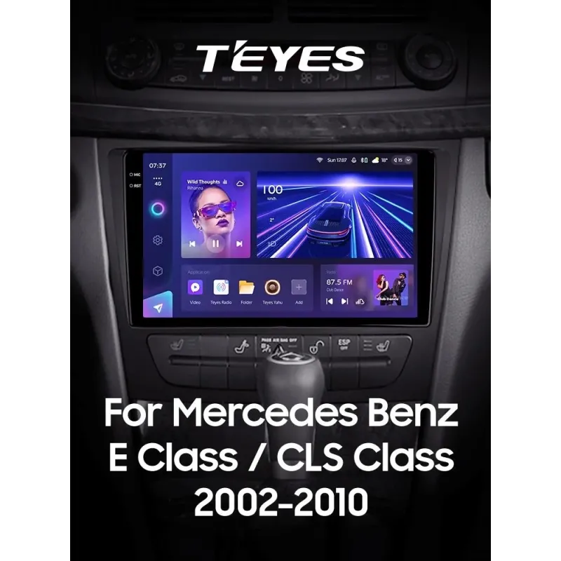 Штатная магнитола Teyes CC3 6+128 Gb с круговым обзором 360 Mercedes Benz E Class S211 W211 2002-2009 CLS Class C219 2004-2010 9