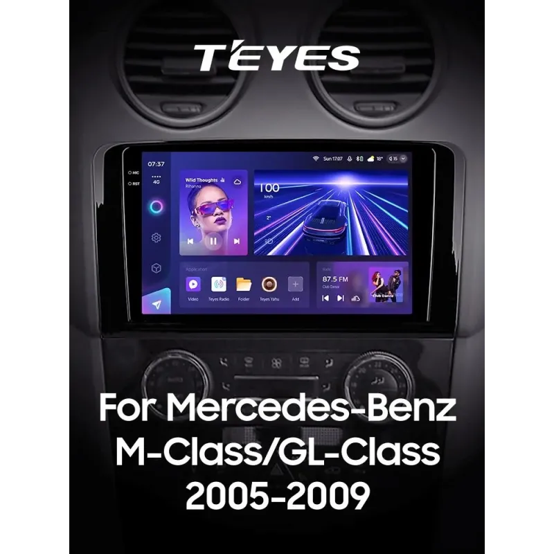 Штатная магнитола Teyes CC3 6+128 Gb с круговым обзором 360 Mercedes Benz ML GL ML350 GL320 X164 2005-2009 (F1) 9