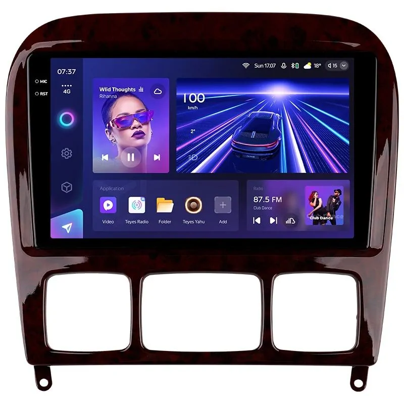 Штатная магнитола Teyes CC3 6+128 Gb с круговым обзором 360 Mercedes Benz S-Class W220 VV220 1998-2005 9