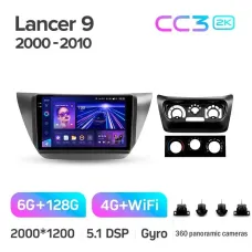 Штатная магнитола Teyes CC3 6+128 Gb с круговым обзором 360 Mitsubishi Lancer 9 CS 2000-2010 9