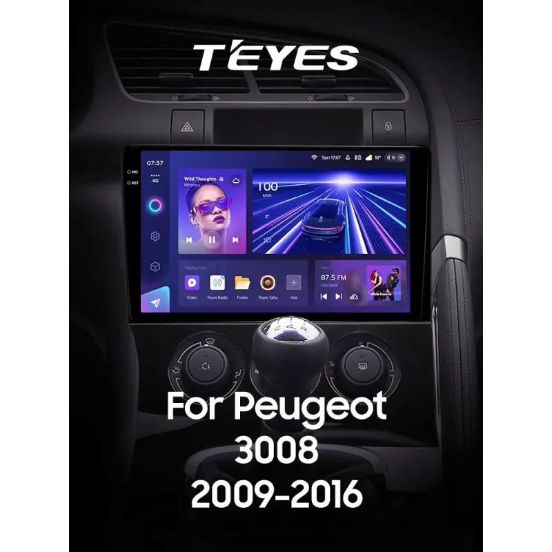 Штатная магнитола Teyes CC3 6+128 Gb с круговым обзором 360 Peugeot 3008 1 2009-2016 (F1) 9