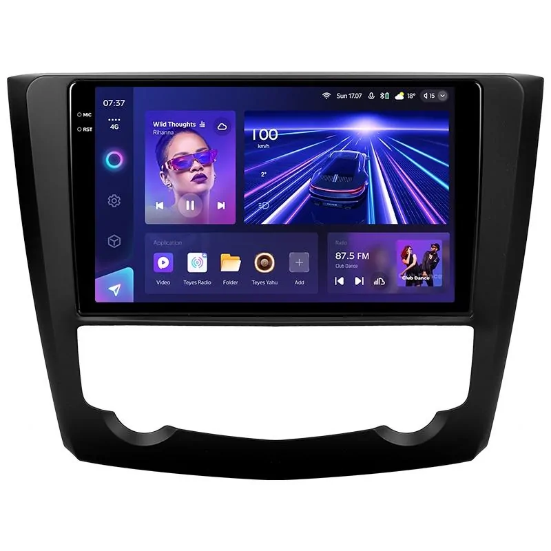 Штатная магнитола Teyes CC3 6+128 Gb с круговым обзором 360 Renault Kadjar 2015-2017 9