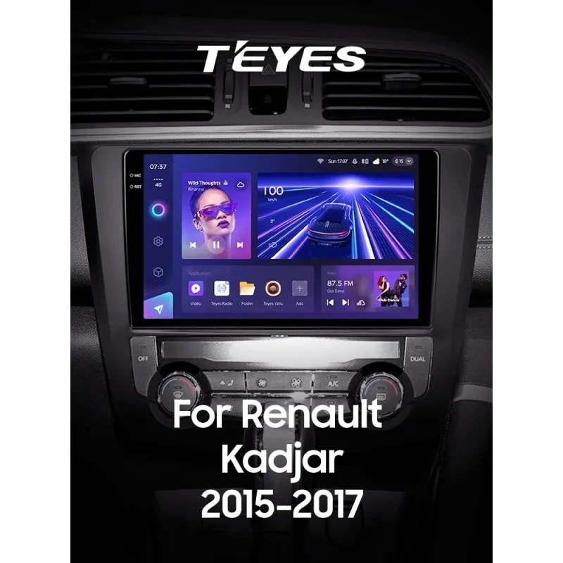 Штатная магнитола Teyes CC3 6+128 Gb с круговым обзором 360 Renault Kadjar 2015-2017 9