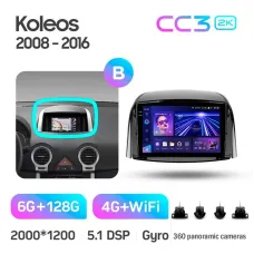 Штатная магнитола Teyes CC3 6+128 Gb с круговым обзором 360 Renault Koleos 2008 - 2016 (A) 9