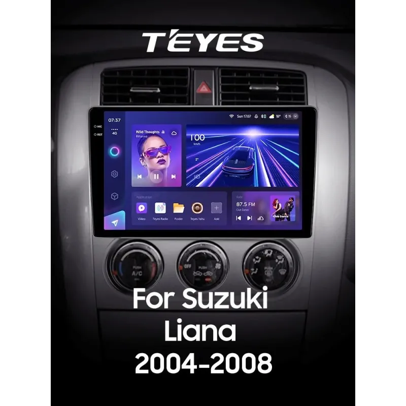 Штатная магнитола Teyes CC3 6+128 Gb с круговым обзором 360 Suzuki Liana 1 2004-2008 9