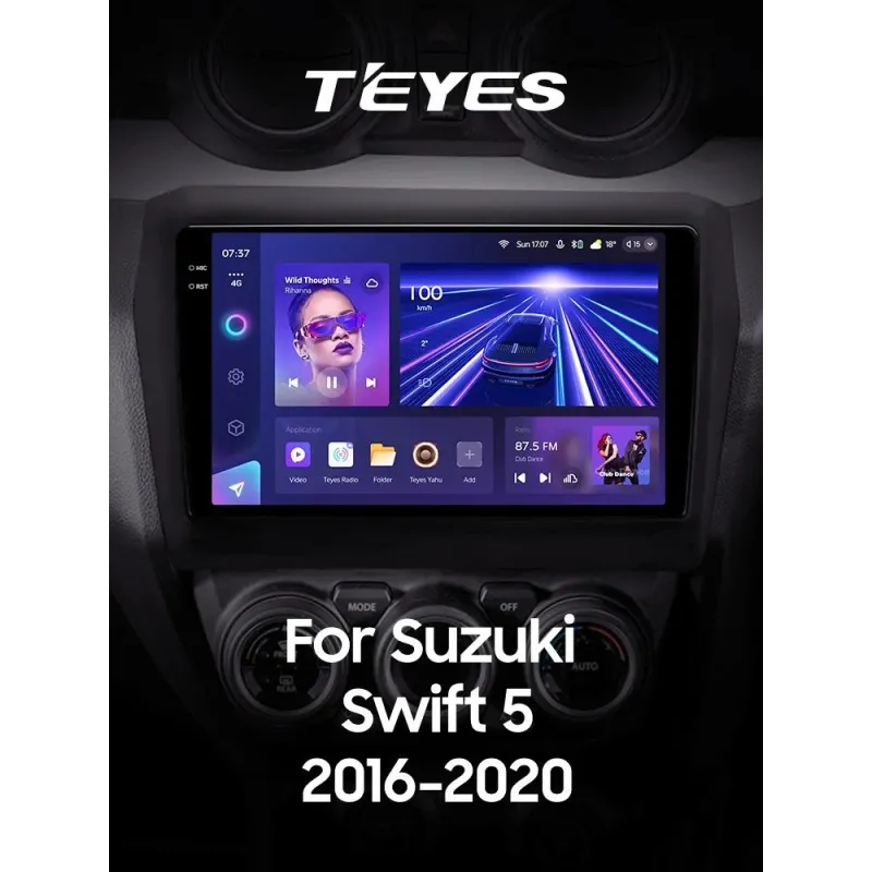 Штатная магнитола Teyes CC3 6+128 Gb с круговым обзором 360 Suzuki Swift 5 2016-2020 9