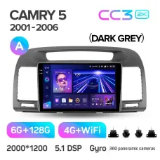 Штатная магнитола Teyes CC3 6+128 Gb с круговым обзором 360 Toyota Camry 5 XV 30 2001-2006-A 9