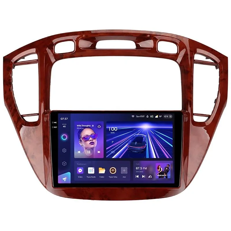 Штатная магнитола Teyes CC3 6+128 Gb с круговым обзором 360 Toyota Highlander 1 XU20 2001-2007 9