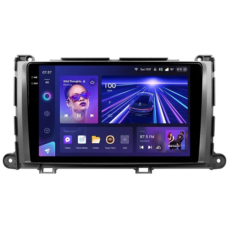 Штатная магнитола Teyes CC3 6+128 Gb с круговым обзором 360 Toyota Sienna 3 XL30 2010 - 2014 9