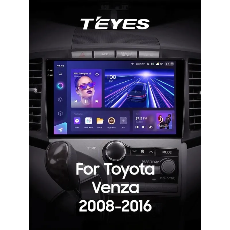 Штатная магнитола Teyes CC3 6+128 Gb с круговым обзором 360 Toyota Venza 2008-2016 9