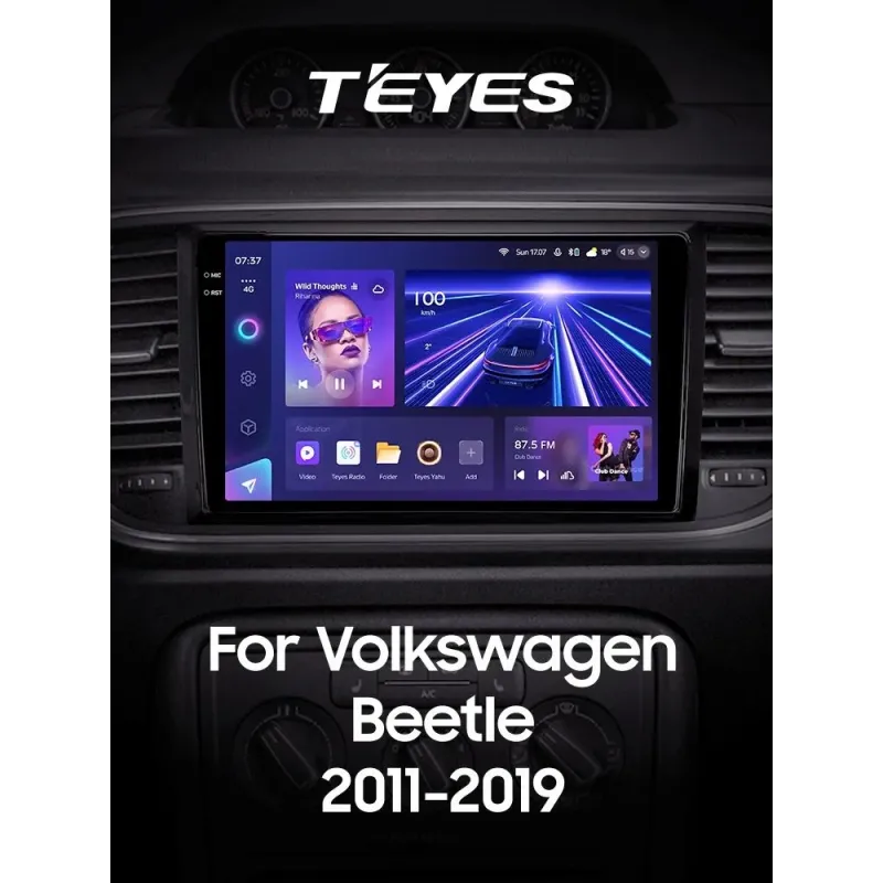 Штатная магнитола Teyes CC3 6+128 Gb с круговым обзором 360 Volkswagen Beetle A5 2011-2019 9