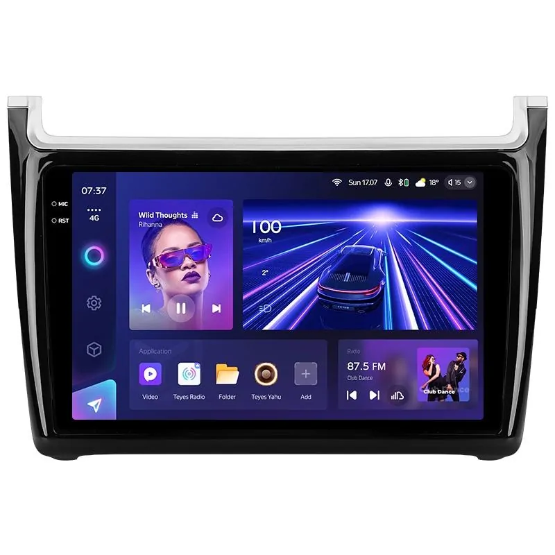 Штатная магнитола Teyes CC3 6+128 Gb с круговым обзором 360 Volkswagen POLO 5 (F1) 2008-2020 9