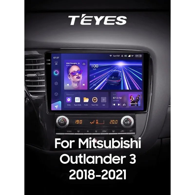 Штатная магнитола Teyes CC3 6+128 Gb с круговым обзором 360 Mitsubishi Outlander 3 III GF0W GF0W GG0W 2018 - 2021 10