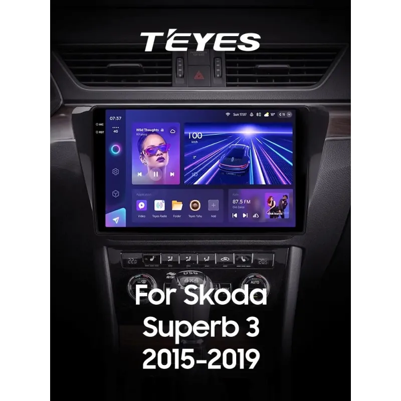 Штатная магнитола Teyes CC3 6+128 Gb с круговым обзором 360 Skoda Superb 3 2015-2019 10
