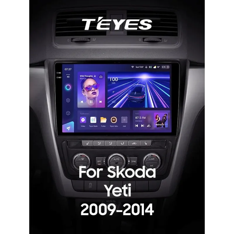 Штатная магнитола Teyes CC3 6+128 Gb с круговым обзором 360 Skoda Yeti 5L 2009-2014 10