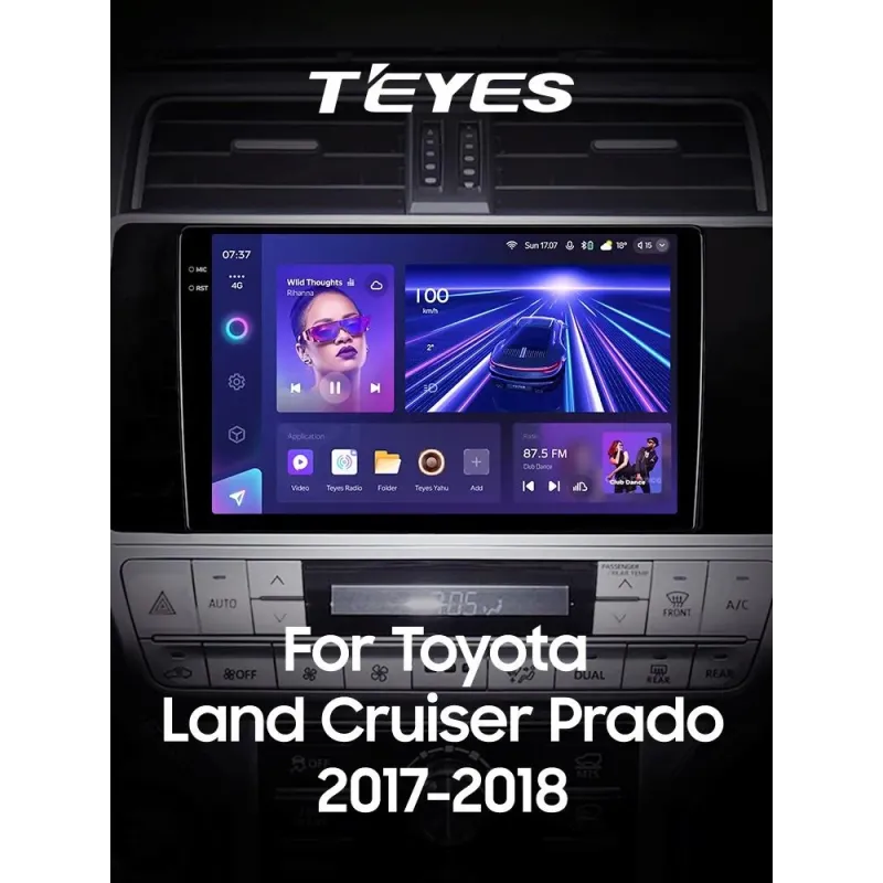 Штатная магнитола Teyes CC3 6+128 Gb с круговым обзором 360 Toyota Land Cruiser Prado 150 2018-2020 10