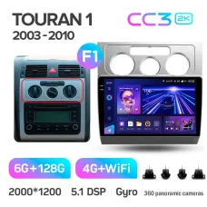 Штатная магнитола Teyes CC3 6+128 Gb с круговым обзором 360 Volkswagen Touran 1 2003-2010 (F1) 10