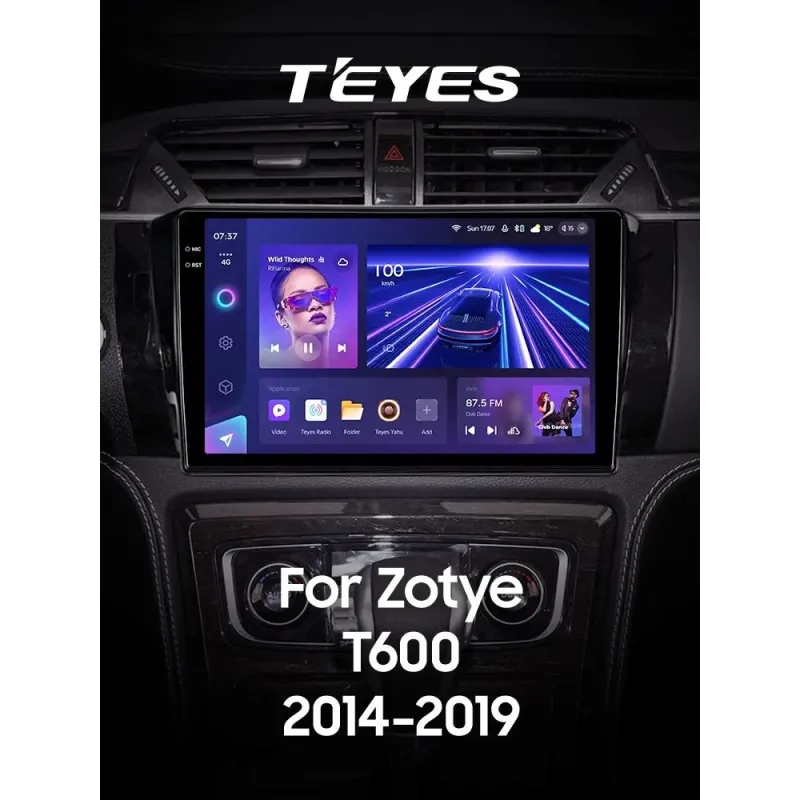 Штатная магнитола Teyes CC3 6+128 Gb с круговым обзором 360 Zotye T600 2014-2019 10