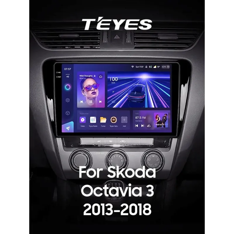 Штатная магнитола Teyes CC3 6+128 Gb Skoda Octavia 3 A7 2013-2018 (A) 10