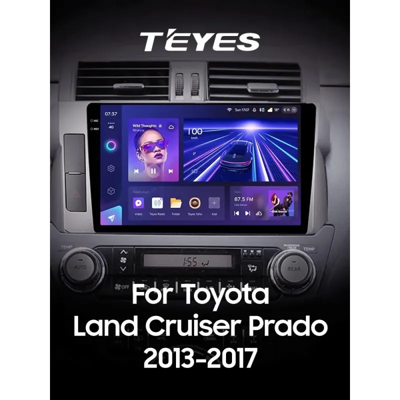 Штатная магнитола Teyes CC3 6+128 Gb Toyota Land Cruiser Prado 150 2013-2017 10