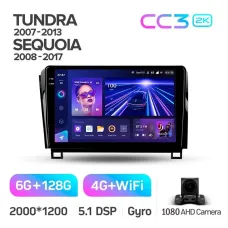Штатная магнитола Teyes CC3 6+128 Gb Toyota Tundra XK50 2007-2013 Sequoia XK60 2008-2017 10