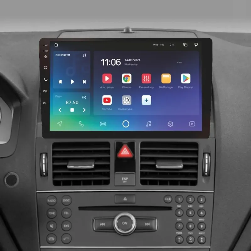 Штатная магнитола Sigma X9464 Android 10 4+64 Gb 4G DSP Mercedes Benz C Class 3 W204 S204 2006-2011 9