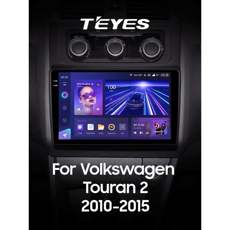 Штатная магнитола Teyes CC3 6+128 Gb с круговым обзором 360 Volkswagen Touran 2 1T 2010-2015 10