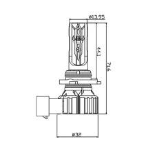 LED лампа Sigma E2 HB3/HB4