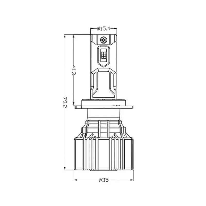 LED лампа (за 1 шт., від 2 шт.) Ams VISION-R H7 5500K CANBUS