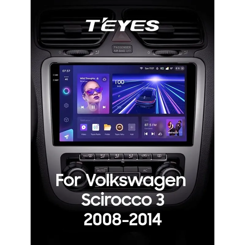 Штатная магнитола Teyes CC3 6+128 Gb с круговым обзором 360 Volkswagen Scirocco 3 III Mk3 2008-2014 (F3) 9