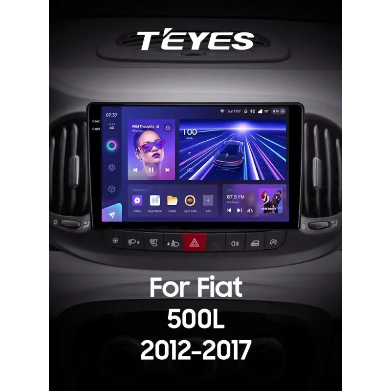 Штатна магнітола Teyes CC3 4+64 Gb Fiat 500L (1 Din) 2012-2017 10