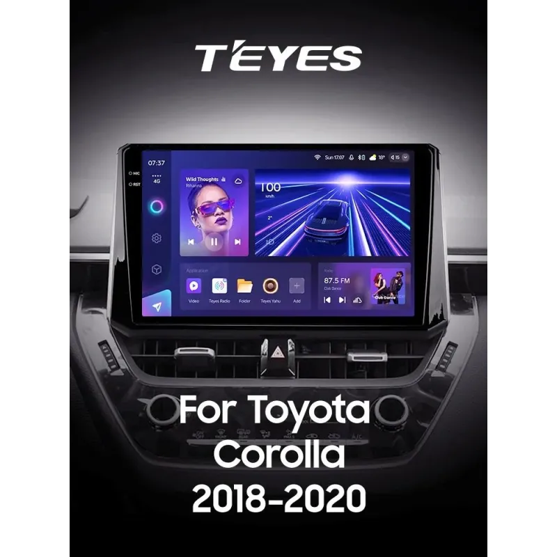 Штатна магнітола Teyes CC3 4+64 Gb Toyota Corolla 12 (1 Din) 2018-2020 (A) 10