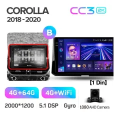 Штатна магнітола Teyes CC3 4+64 Gb Toyota Corolla 12 (1 Din) 2018-2020 (B) 10