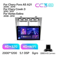 Штатная магнитола Teyes CC3 4+32 Gb Chery Fora A5 A21 2006-2010 Cowin 3 A21 2010-2011 Vortex Estina 2008-2012 9