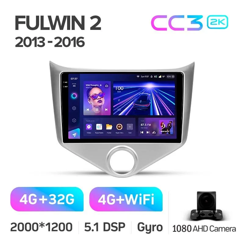Штатная магнитола Teyes CC3 4+32 Gb Chery Fulwin 2 Very A13 (F1) 2013 - 2016 9