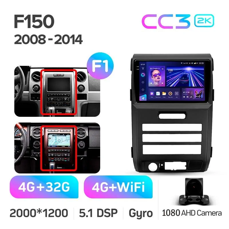 Штатная магнитола Teyes CC3 4+32 Gb Ford F150 P415 Raptor 2008-2014 (F1) 9