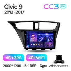 Штатная магнитола Teyes CC3 4+32 Gb Honda Civic 9 FK FB 2012-2017 9