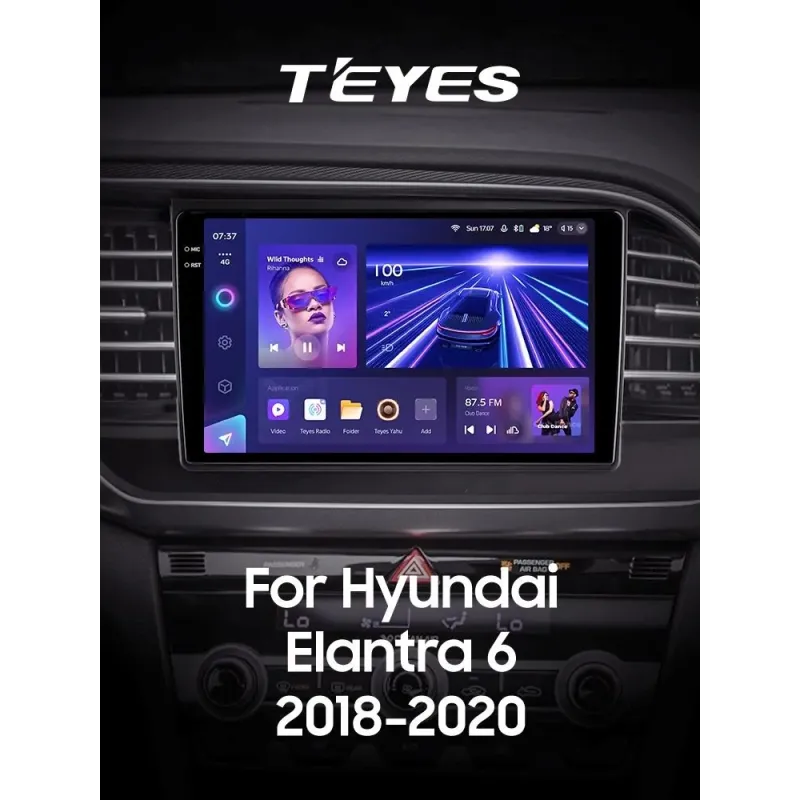 Штатная магнитола Teyes CC3 4+32 Gb Hyundai Elantra 6 2018-2020 (A) 9